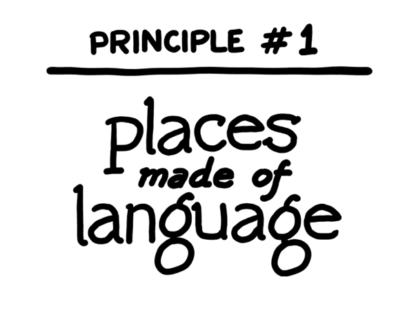 Places made of language
